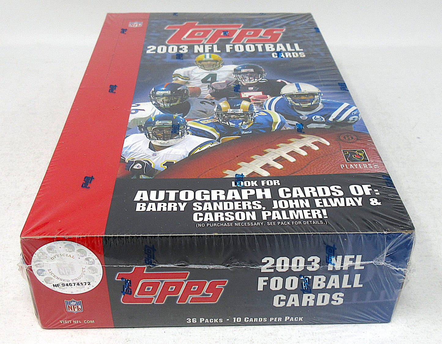 2003 Topps Football Box (Hobby) (36/10)