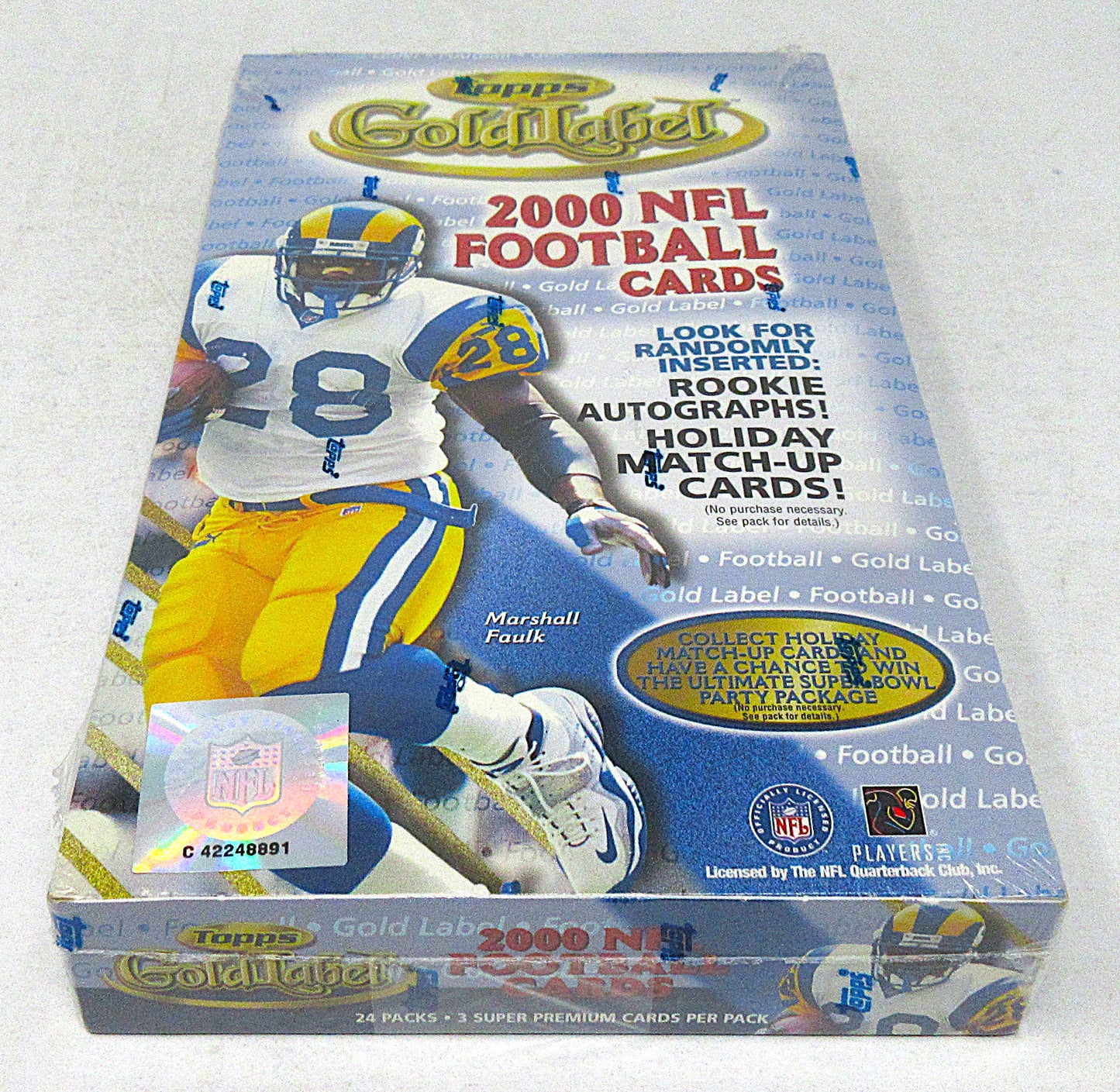 2000 Topps Gold Label Football Box (Retail) (24/3)