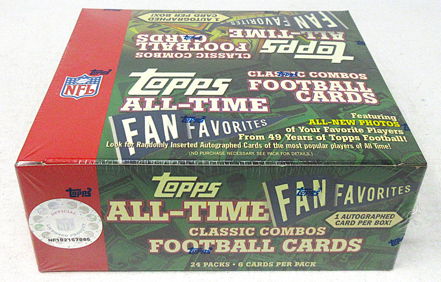 2004 Topps All-Time Fan Favorites Football Box (Retail) (24/6) (1 Auto)