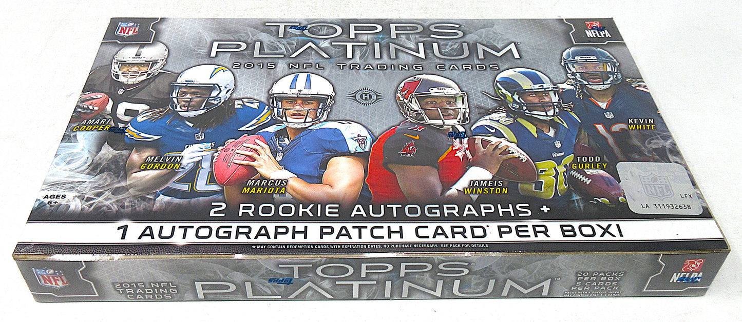 2015 Topps Platinum Football Box (Hobby) (20/5)