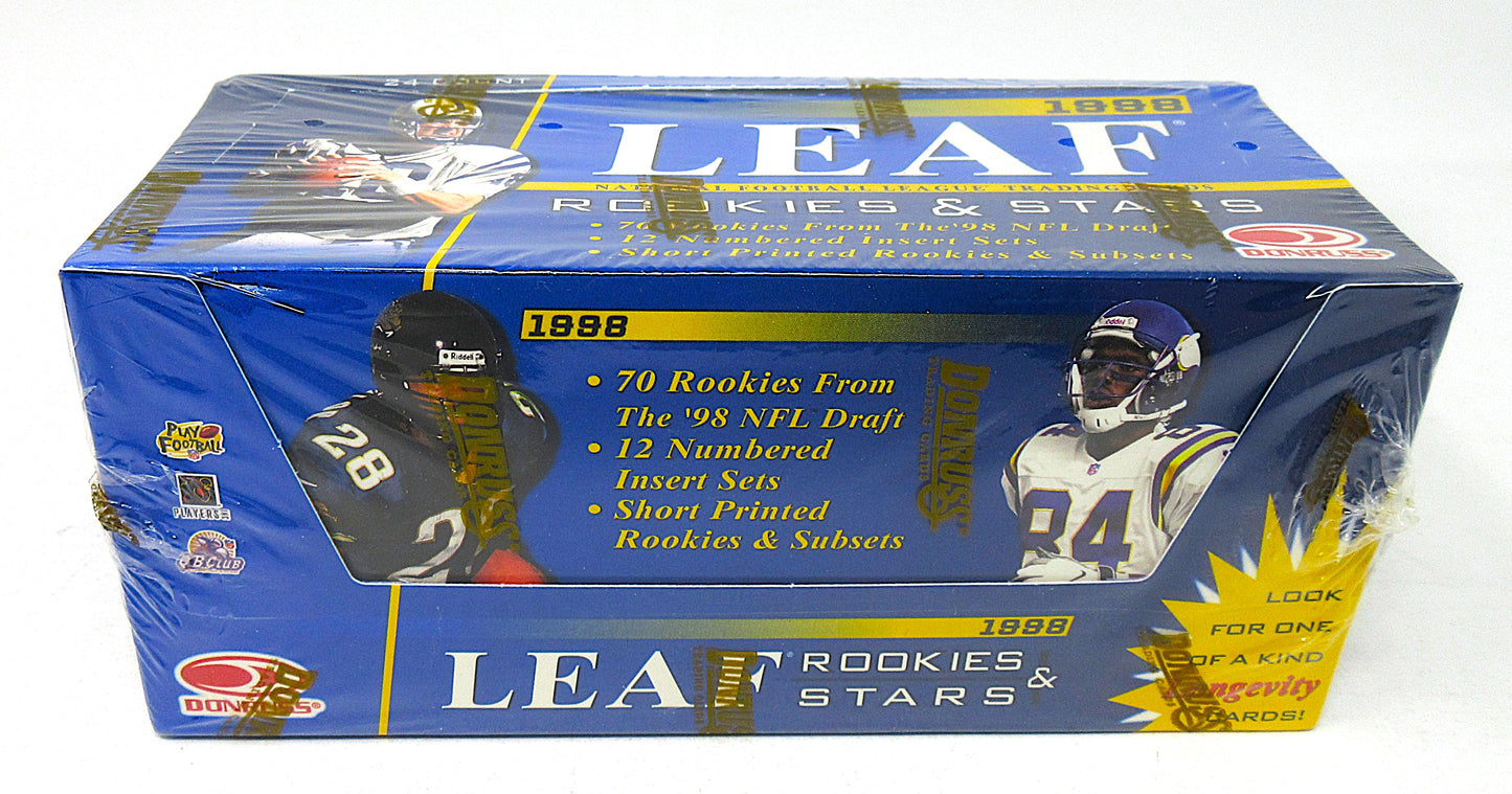 1998 Leaf Rookies & Stars Football Box (Hobby) (24/9)