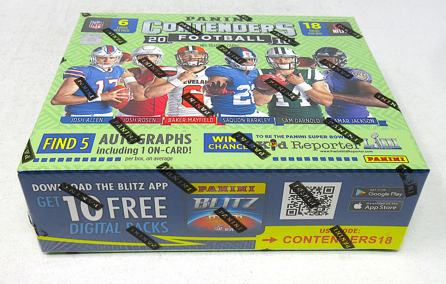 2018 Panini Contenders Football Box (Hobby) (18/6)