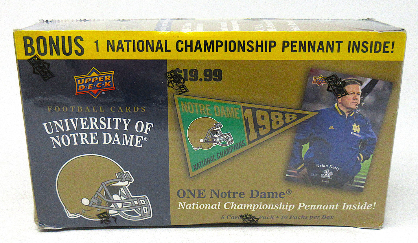 2013 Upper Deck Notre Dame Football Blaster Box (10/8)