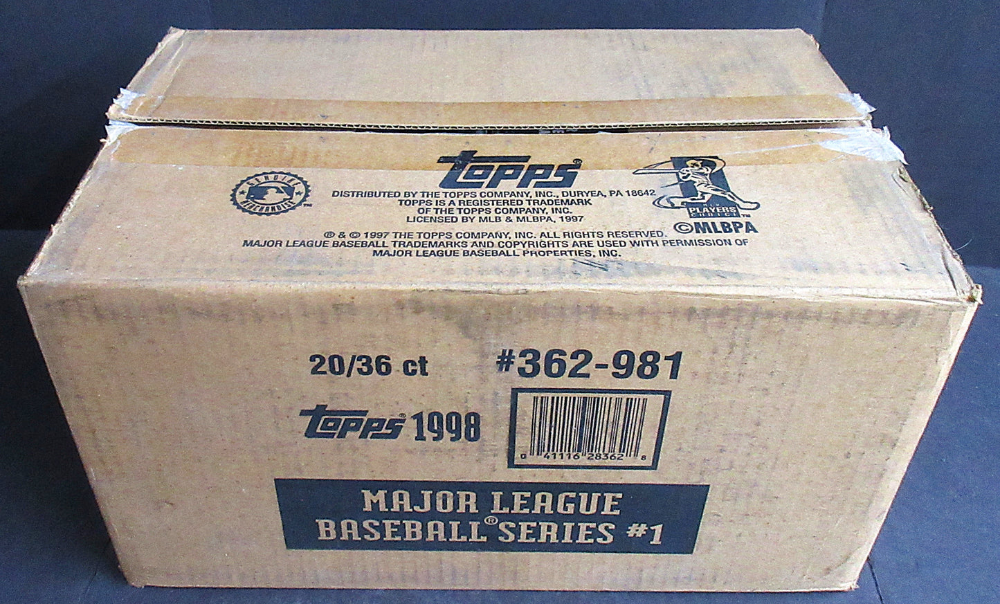 1998 Topps Baseball Series 1 Case (Retail) (20 Box)