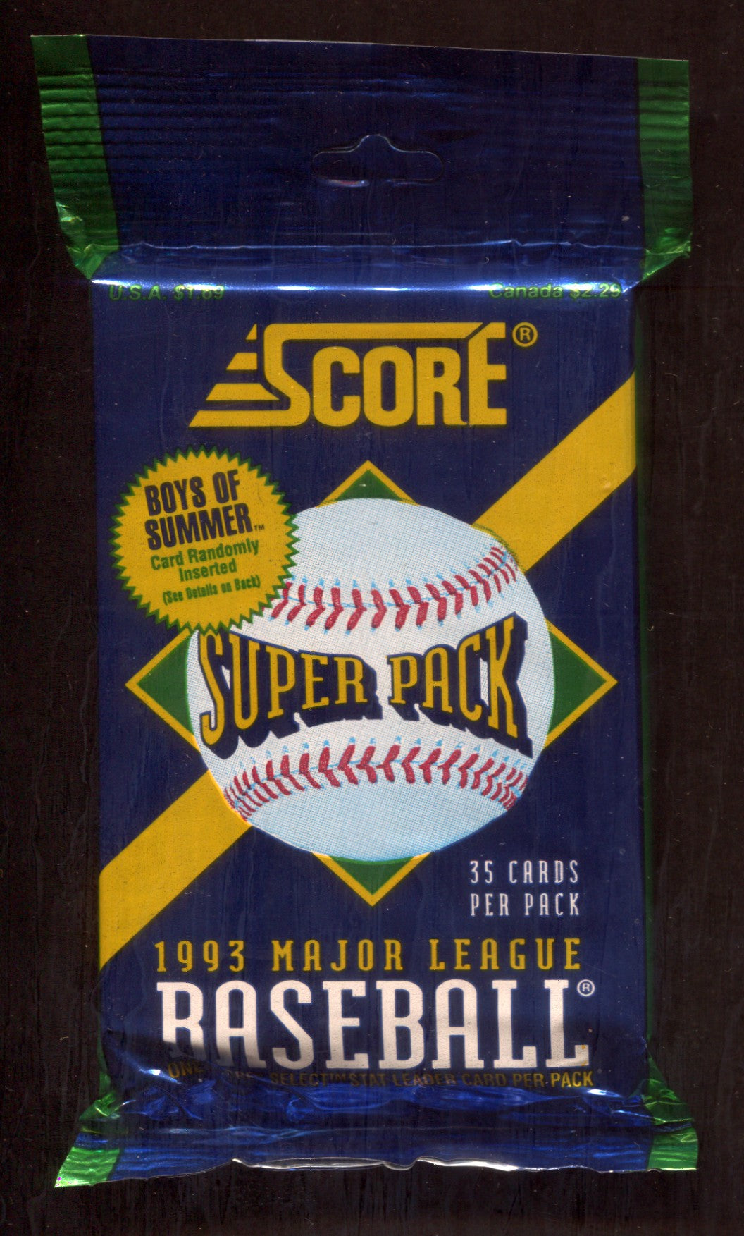 1993 Score Baseball Unopened Super Pack (35)