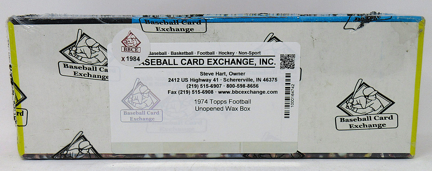 1974 Topps Football Unopened Wax Box (BBCE) (X1984)