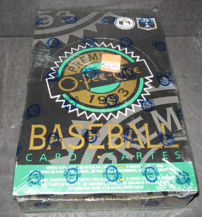 1993 OPC O-Pee-Chee Premier Baseball Box