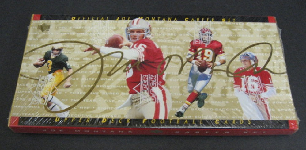 1995 Upper Deck Football Joe Montana Career Factory Set