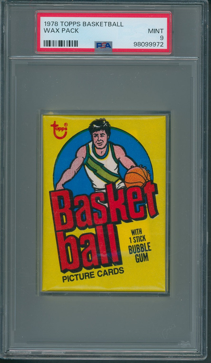 1978 1978/79 Topps Basketball Unopened Wax Pack PSA 9