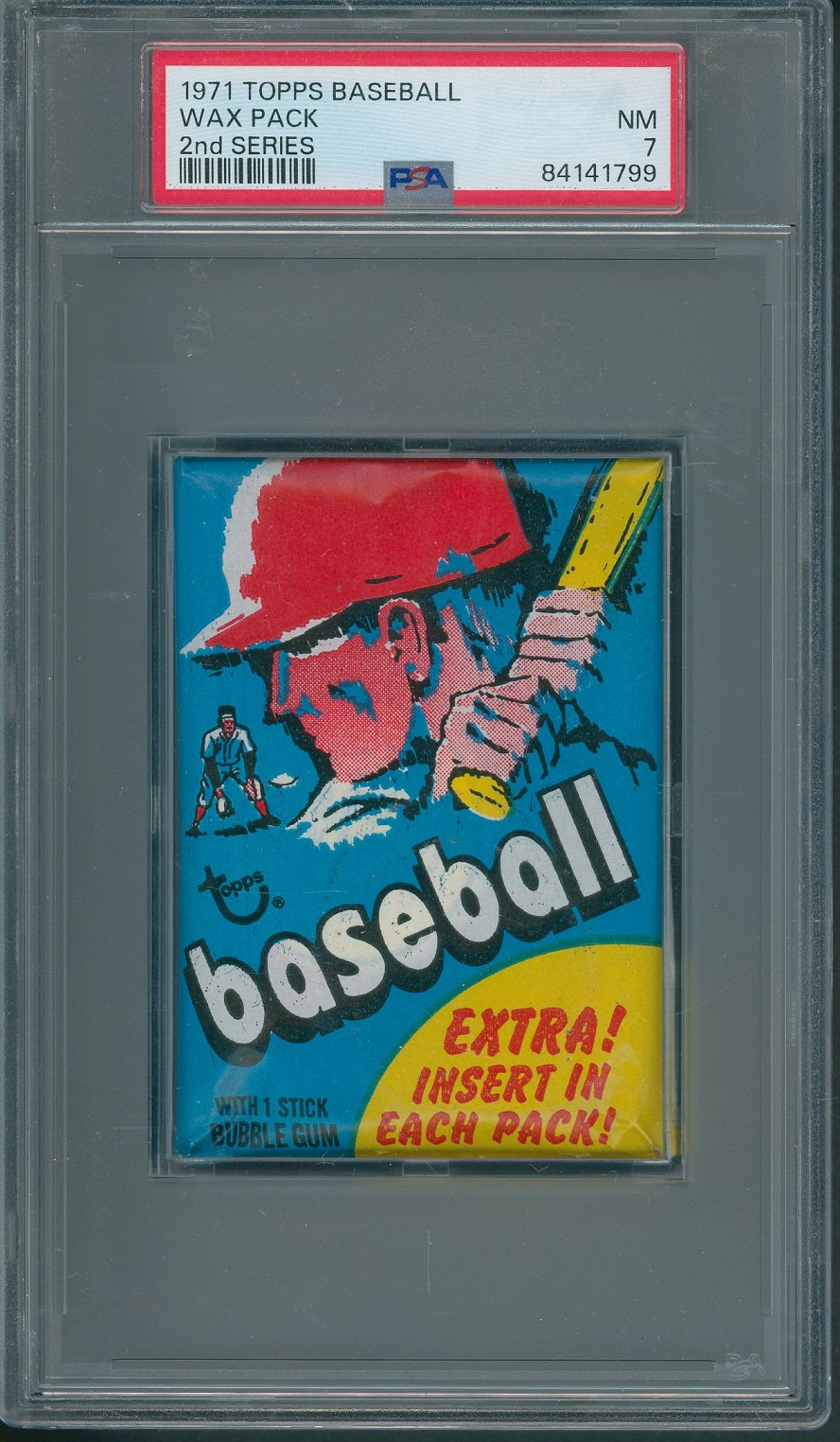 1971 Topps Baseball Unopened 2nd Series Wax Pack PSA 7 *1799