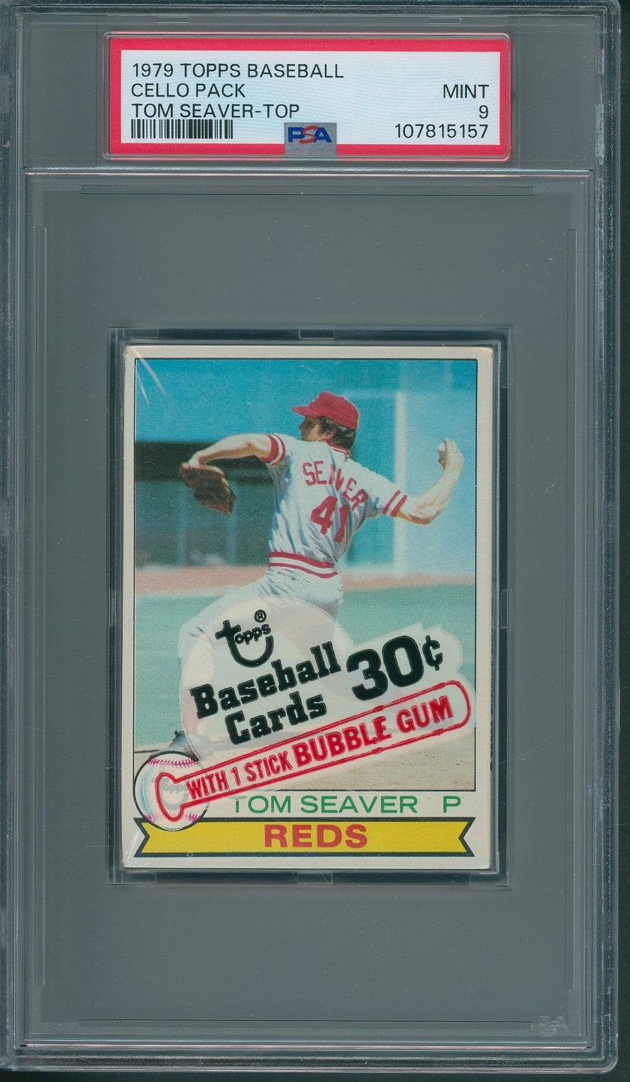 1979 Topps Baseball Unopened Cello Pack PSA 9 Seaver Top *5157