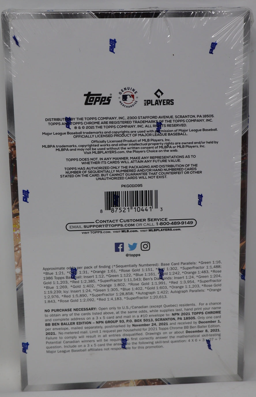 2021 Topps Chrome Baseball Ben Baller Edition Box (24/4)