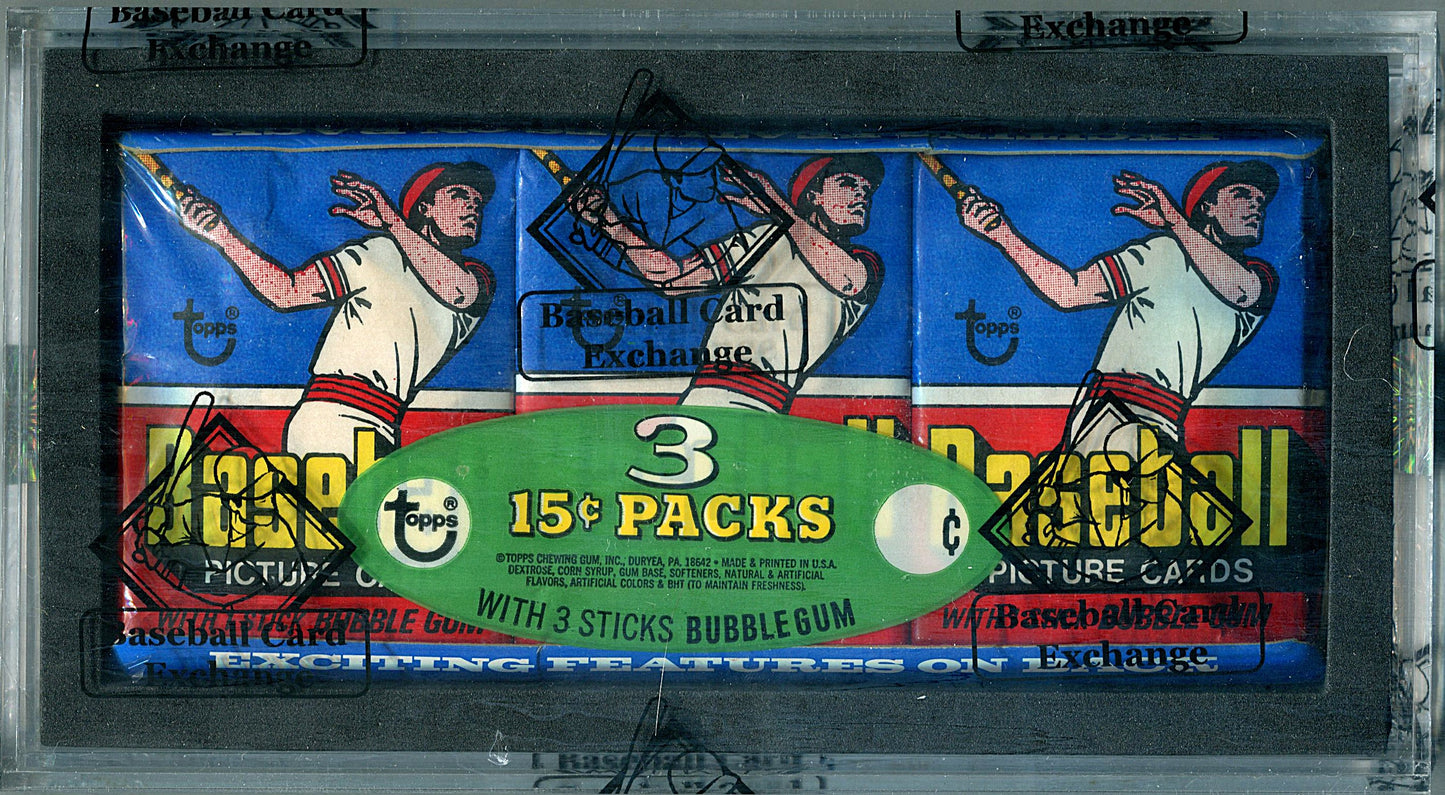 1977 Topps Baseball Unopened Wax Pack Tray (BBCE)