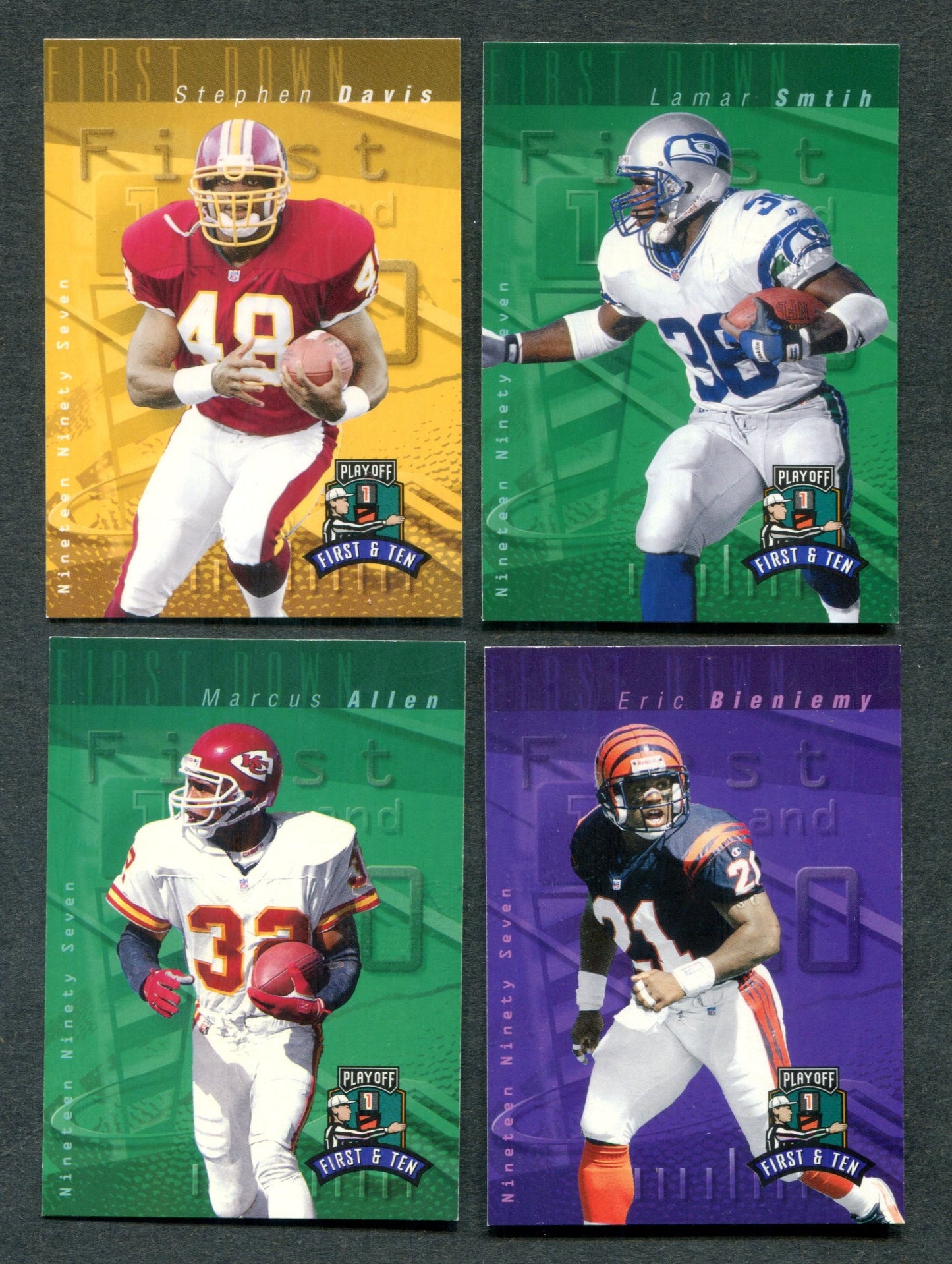 1997 Playoff 1st & 10 Football Complete Set (250)