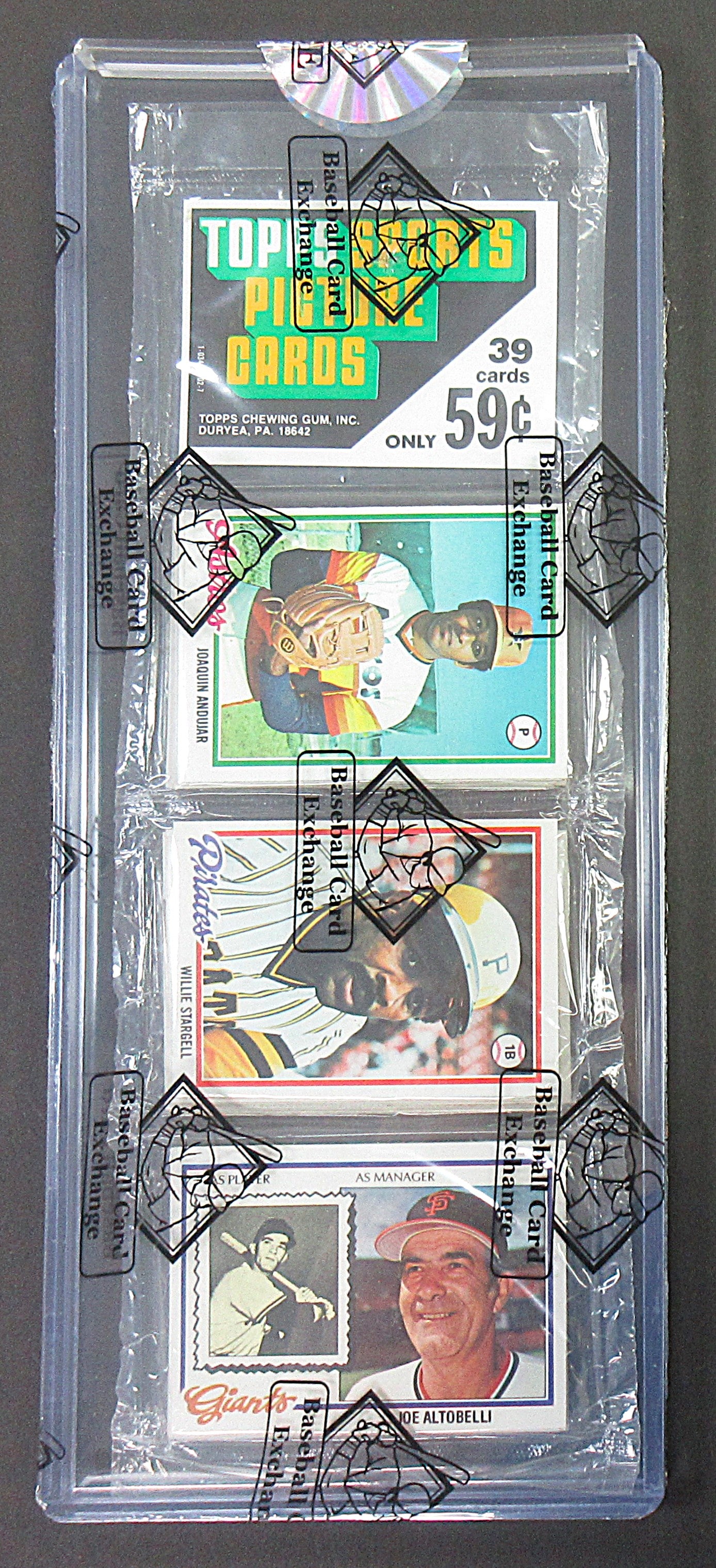 1978 Topps Baseball Unopened Rack Pack (Willie Stargell Top) (BBCE) (27745)
