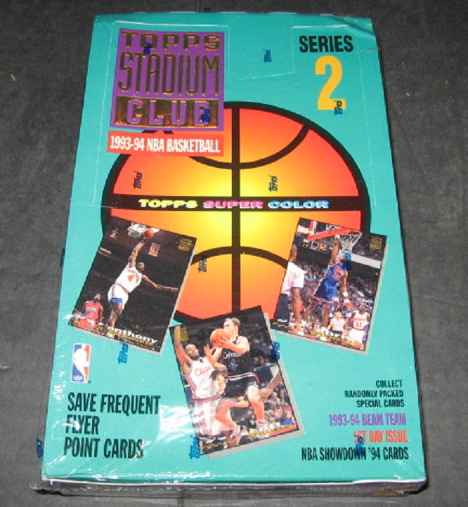 1993/94 Topps Stadium Club Basketball Series 2 Box
