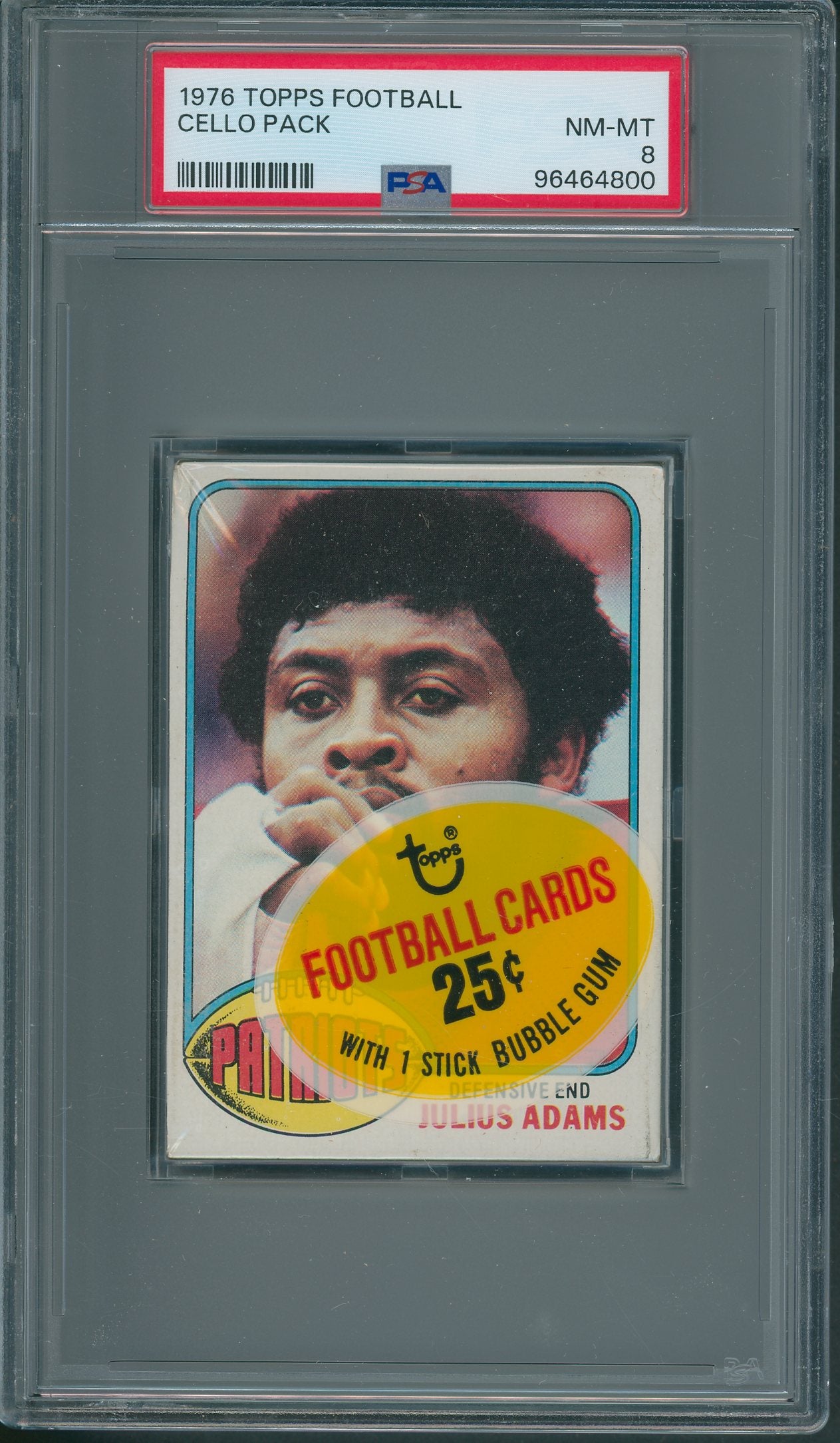 1976 Topps Football Unopened Cello Pack PSA 8 *4800