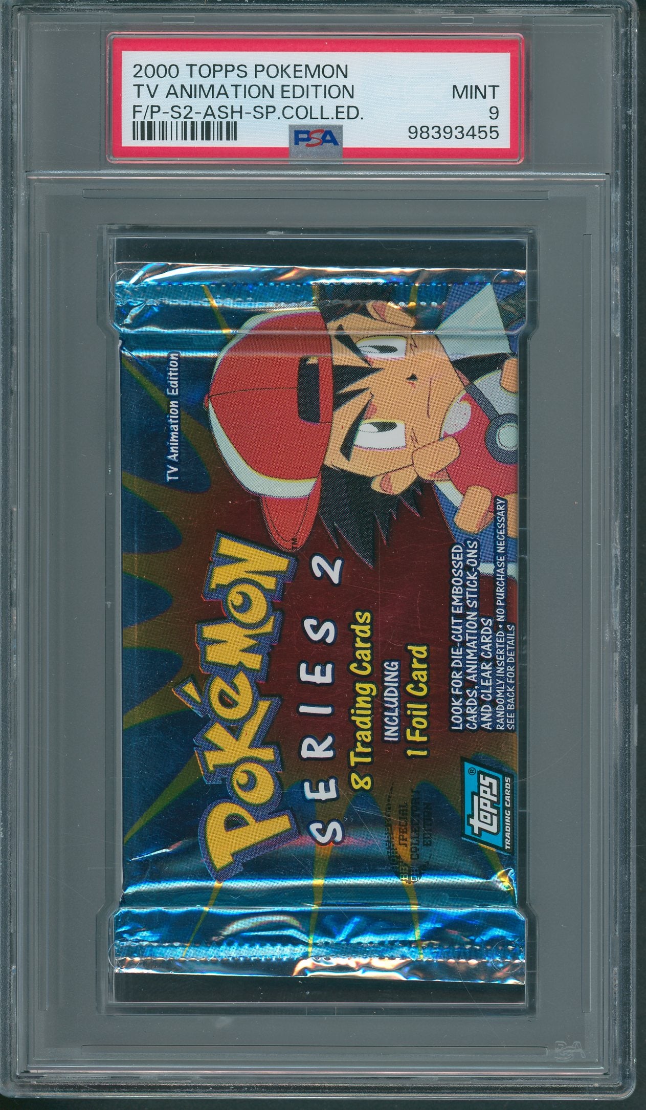 2000 Topps Pokemon TV Animation Edition Series 2 Pack PSA 9 Ash Specia Baseball Card Exchange 2000 Topps Pokemon TV Animation Edition Series 2 Pack PSA 9 Ash Specia Baseball Card Exchange