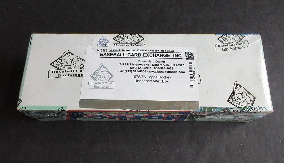 1975/76 Topps Hockey Unopened Wax Box (BBCE) (A13465)