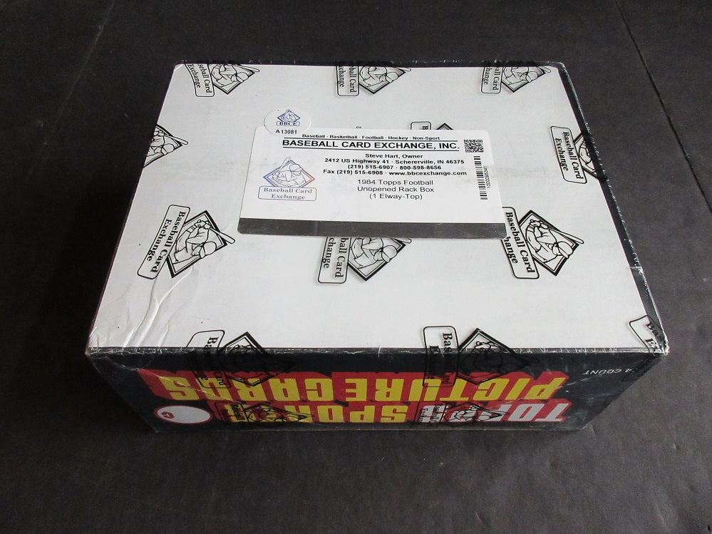 1984 Topps Football Unopened Rack Box (BBCE) (Elway Top)