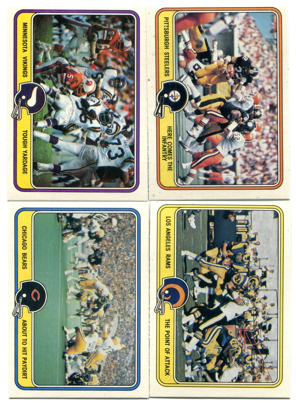1981 Fleer Team Action Football Complete Set NM NM/MT (88) (23-161)
