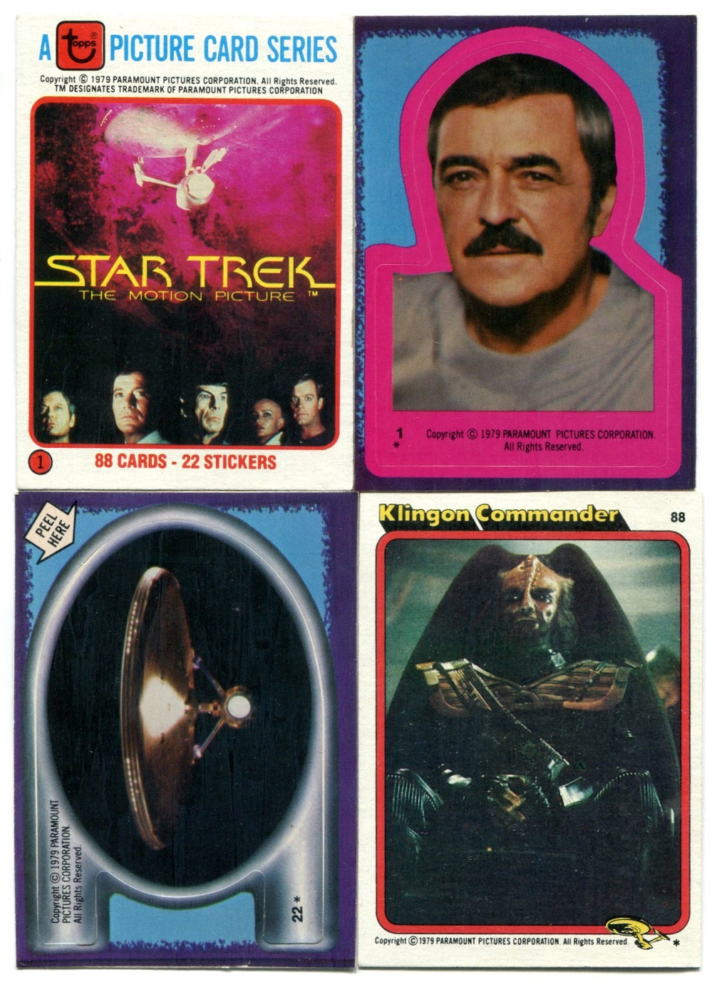 1979 Topps Star Trek Complete Set (w/ stickers) NM NM/MT (88/22) (23-169)