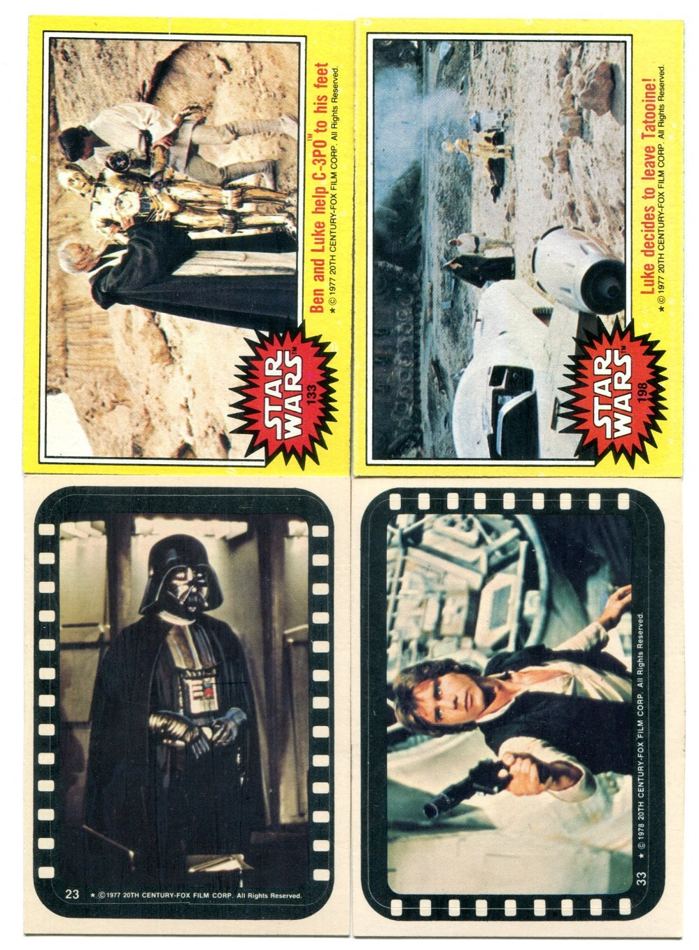 1977 Topps Star Wars Complete Series 3 Set (w/ stickers) NM (66/11) (23-170)