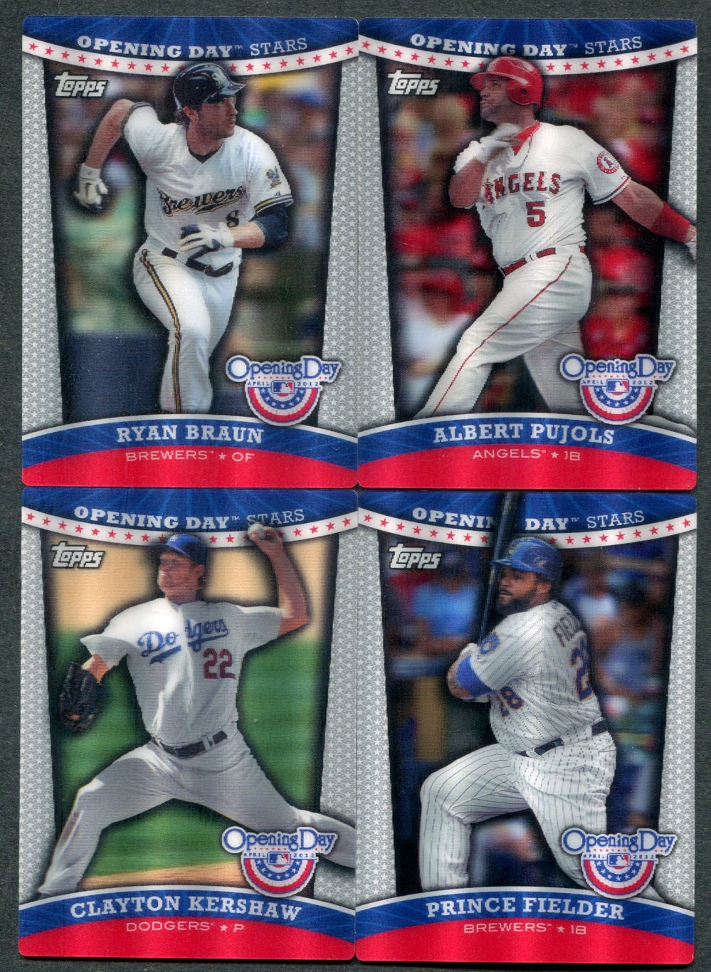 2012 Topps Baseball Opening Day Stars Complete Set (25)