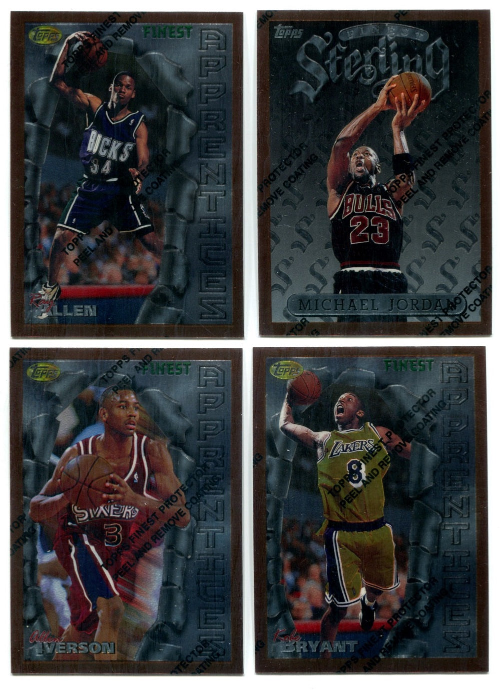 1996/97 Topps Finest Basketball Complete Series 1 Bronze Set (100) NM/MT MT (23-189)