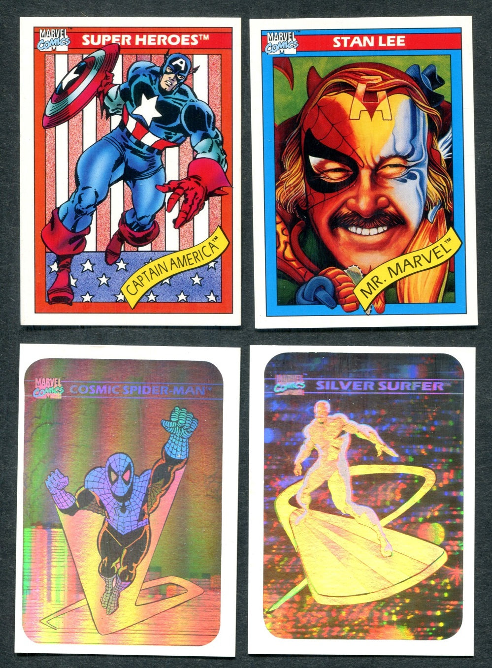 1990 Impel Marvel Universe Series 1 Complete Set (w/ Holograms) NM/MT MT (162/5) (23-191)