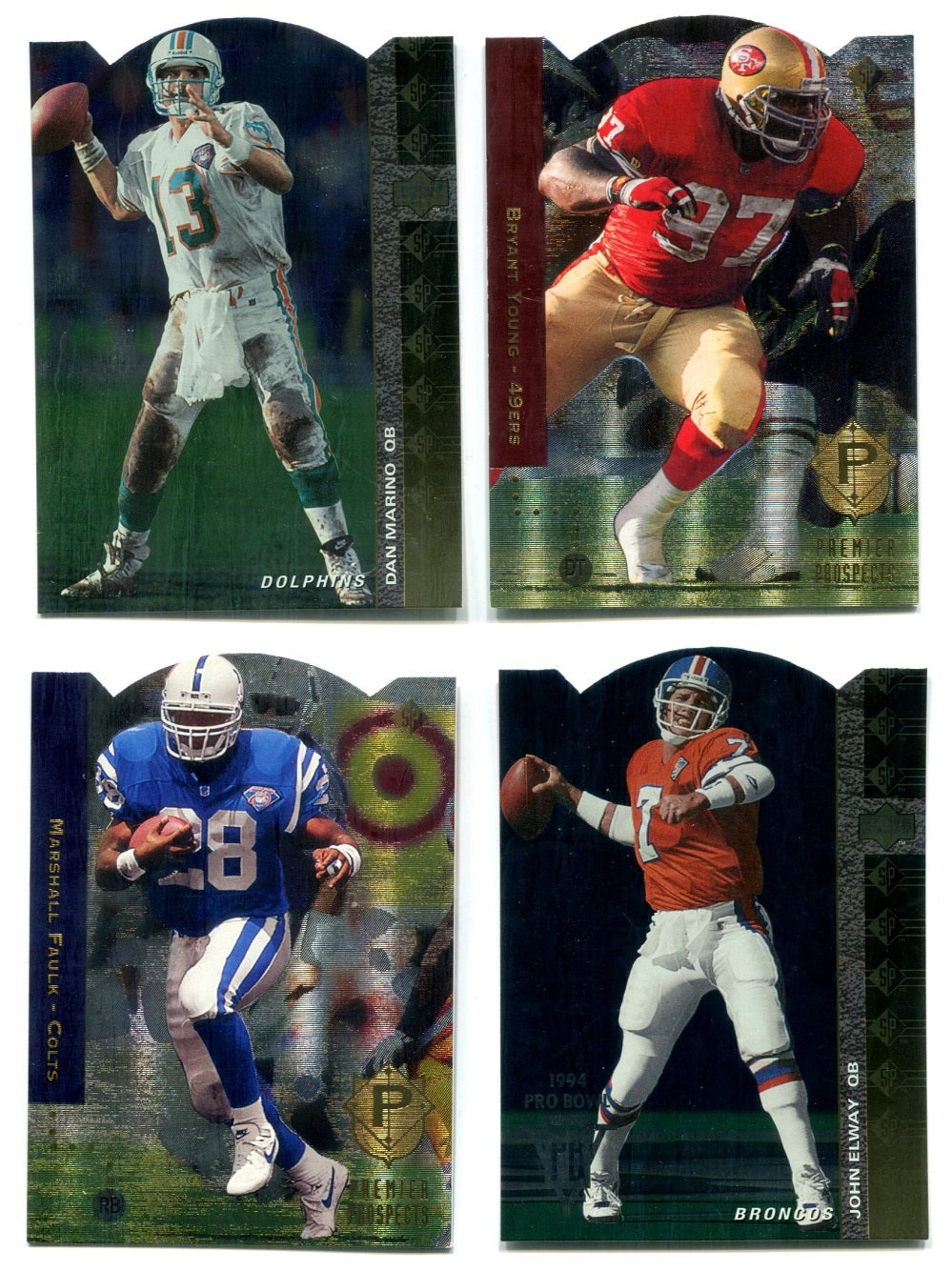 1994 Upper Deck SP Football Die Cut Complete Set (200) NM/MT MT (23-200)
