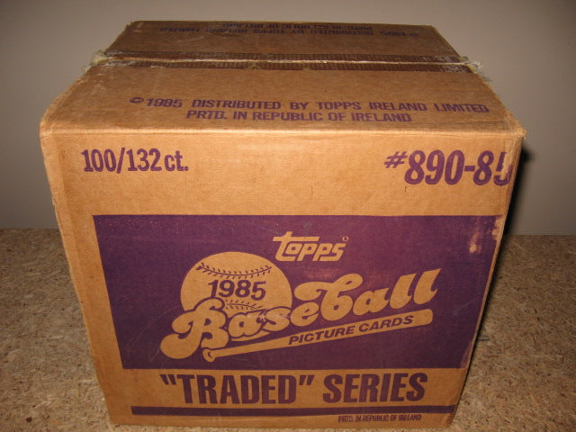 1985 Topps Baseball Traded Factory Set Case (100 Sets) (Sealed)