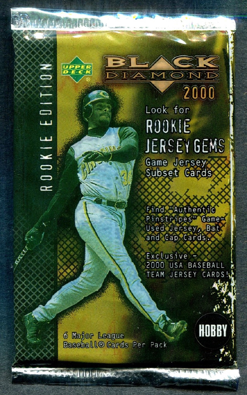 2000 Upper Deck Black Diamond Rookie Edition Baseball Unopened Pack (Hobby) (6)