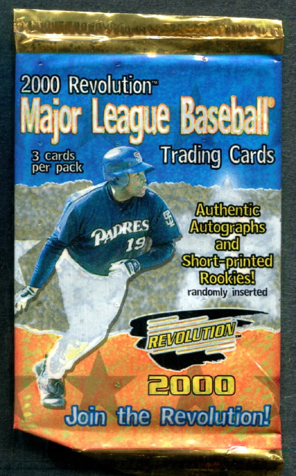 2000 Pacific Revolution Baseball Unopened Pack (3)