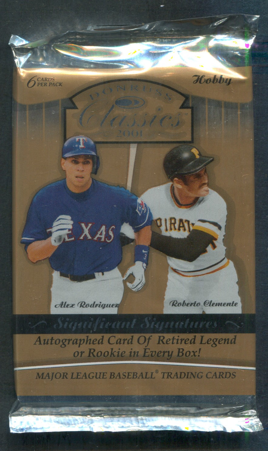 2001 Donruss Classics Baseball Unopened Pack (Hobby) (6)