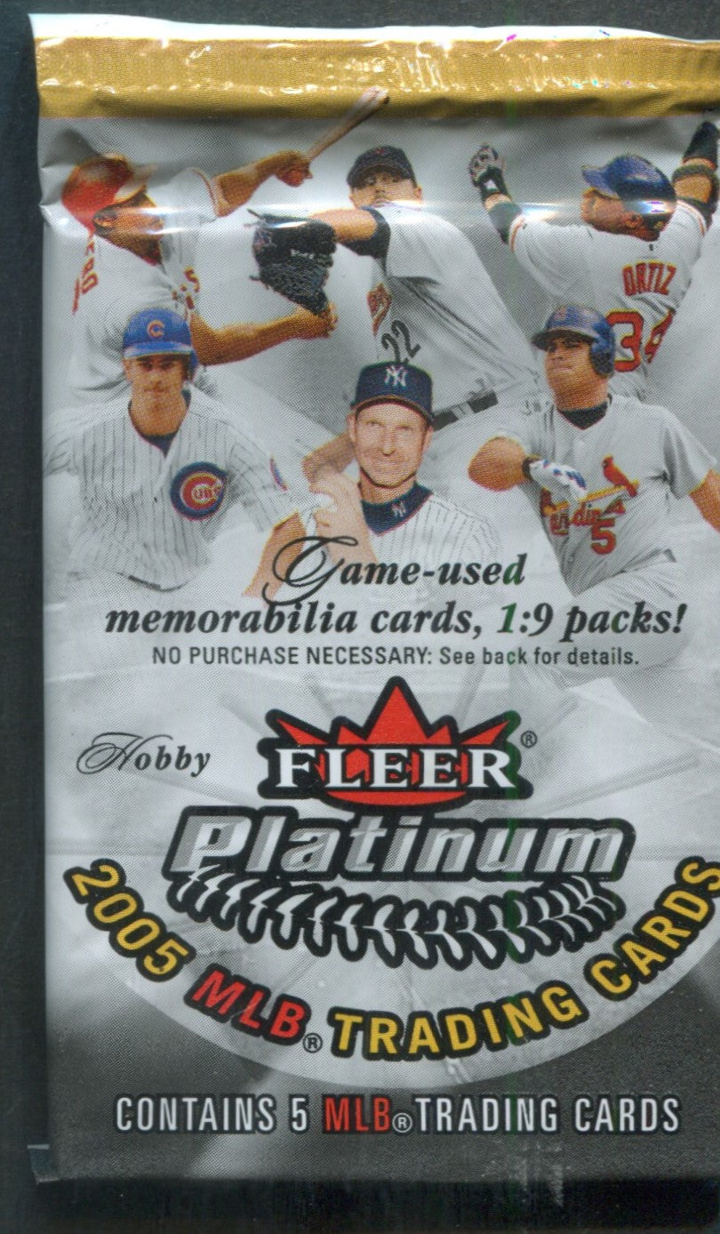 2005 Fleer Platinum Baseball Unopened Pack (Hobby) (5)