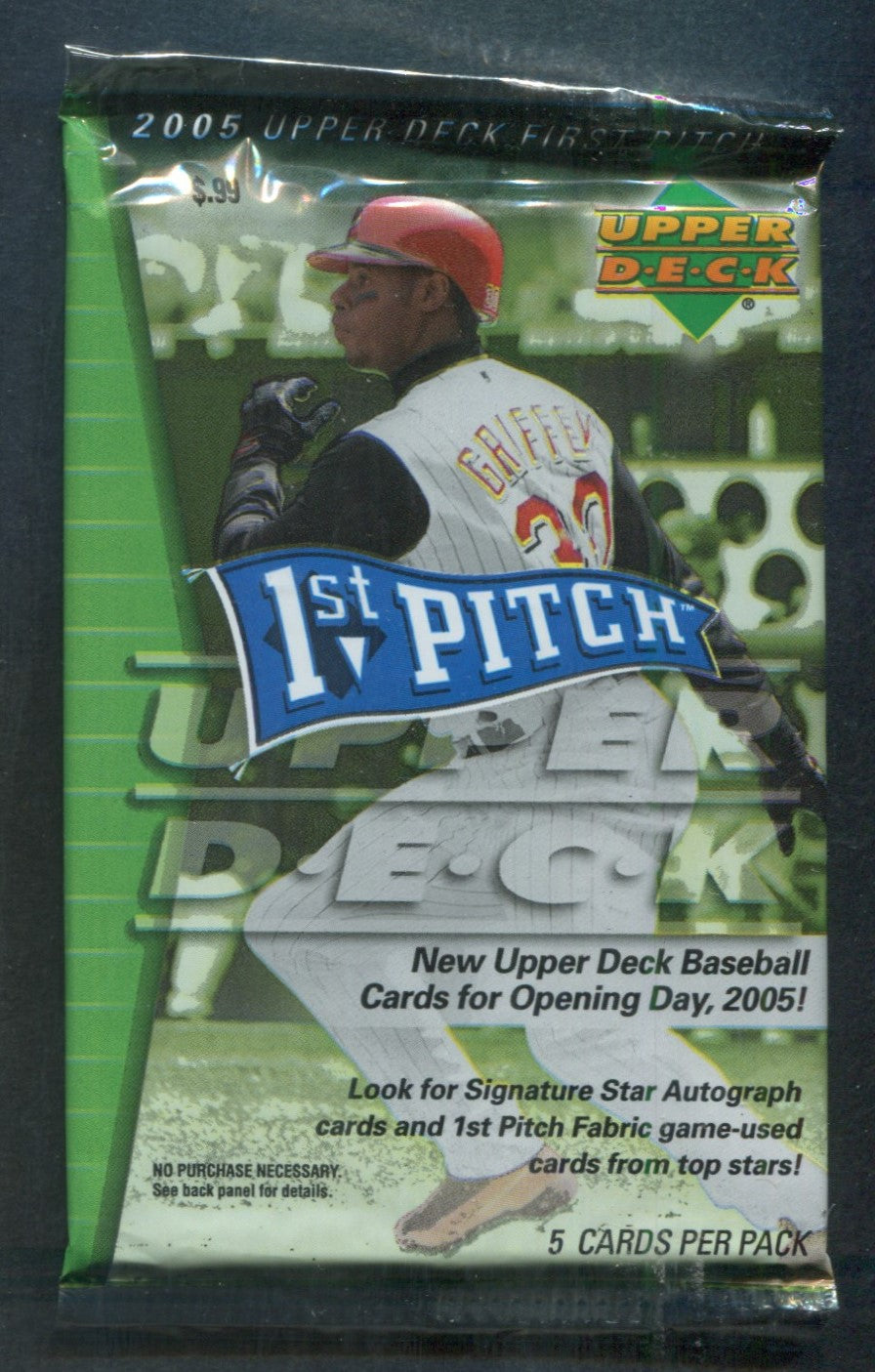 2005 Upper Deck Baseball 1st Pitch Baseball Unopened Pack (Pre-Priced) (5)