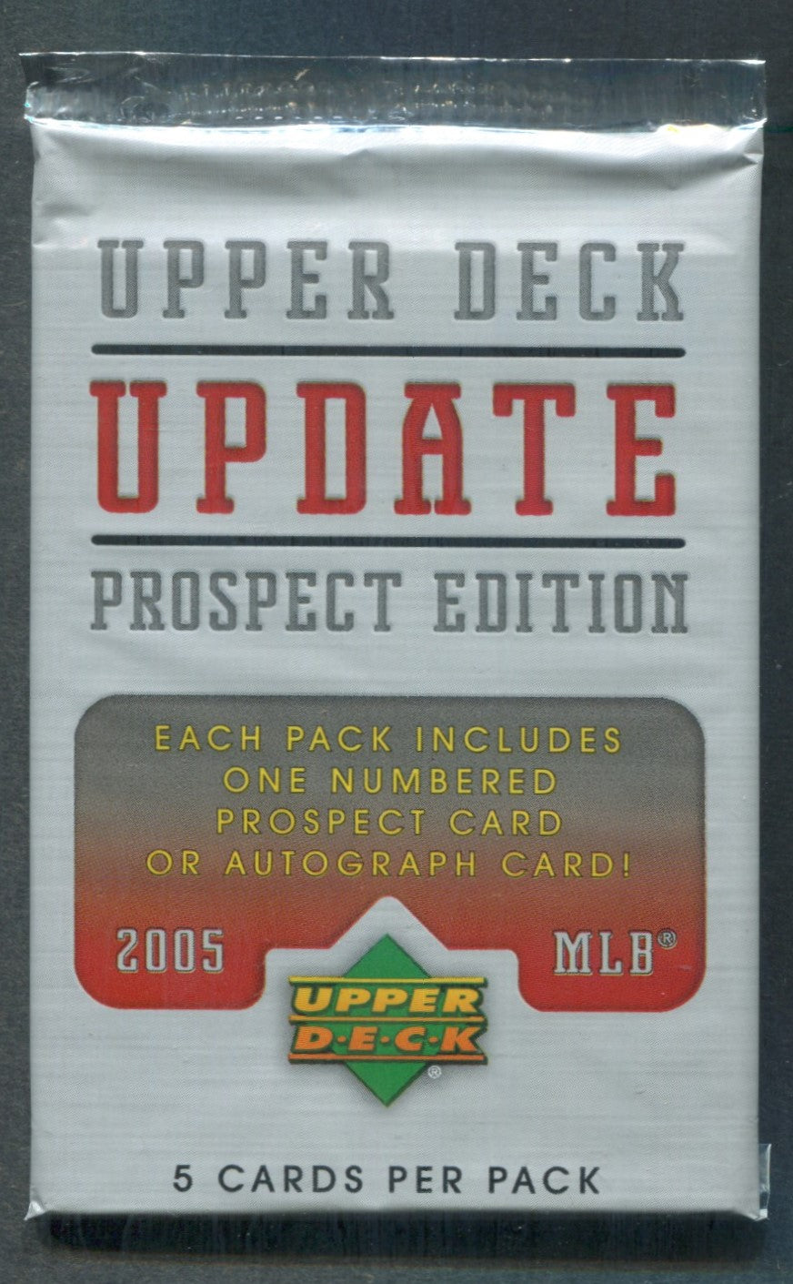 2005 Upper Deck Update Prospect Edition Baseball Unopened Pack (5)