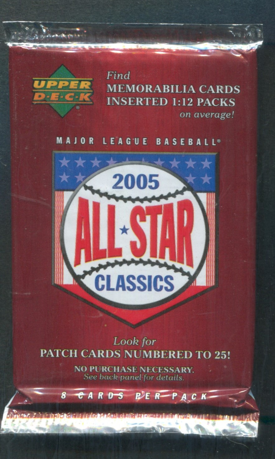 2005 Upper Deck All Star Classic Baseball Unopened Pack (8)
