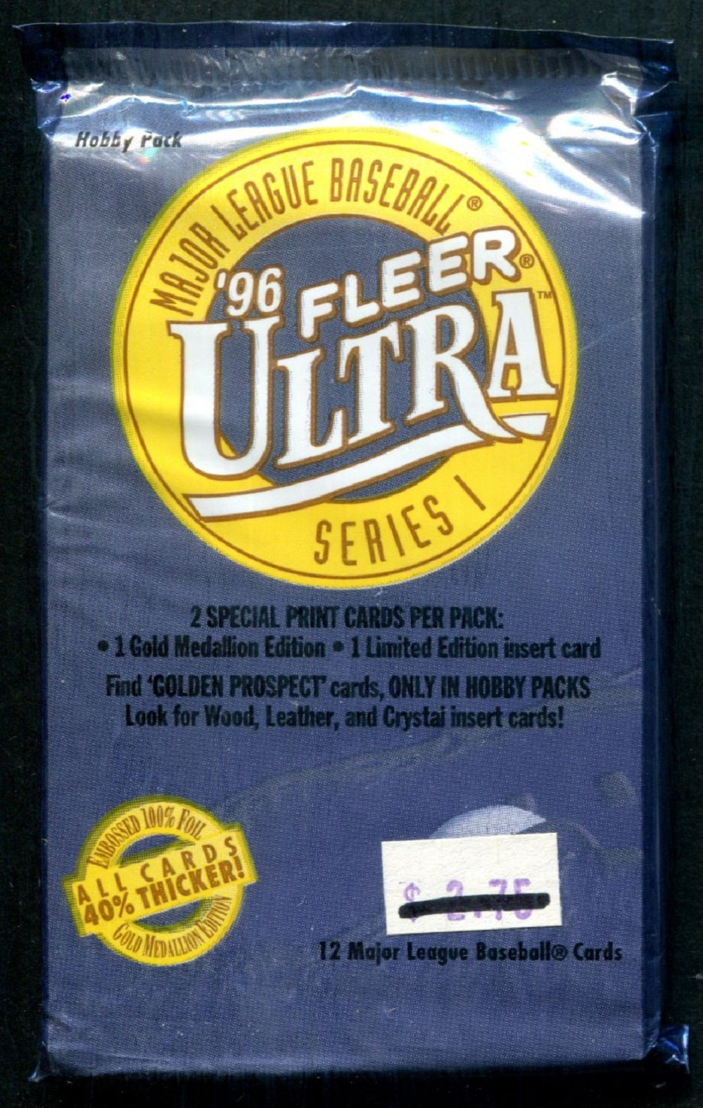 1996 Fleer Ultra Baseball Unopened Series 1 Pack (Hobby) (12) (PS)