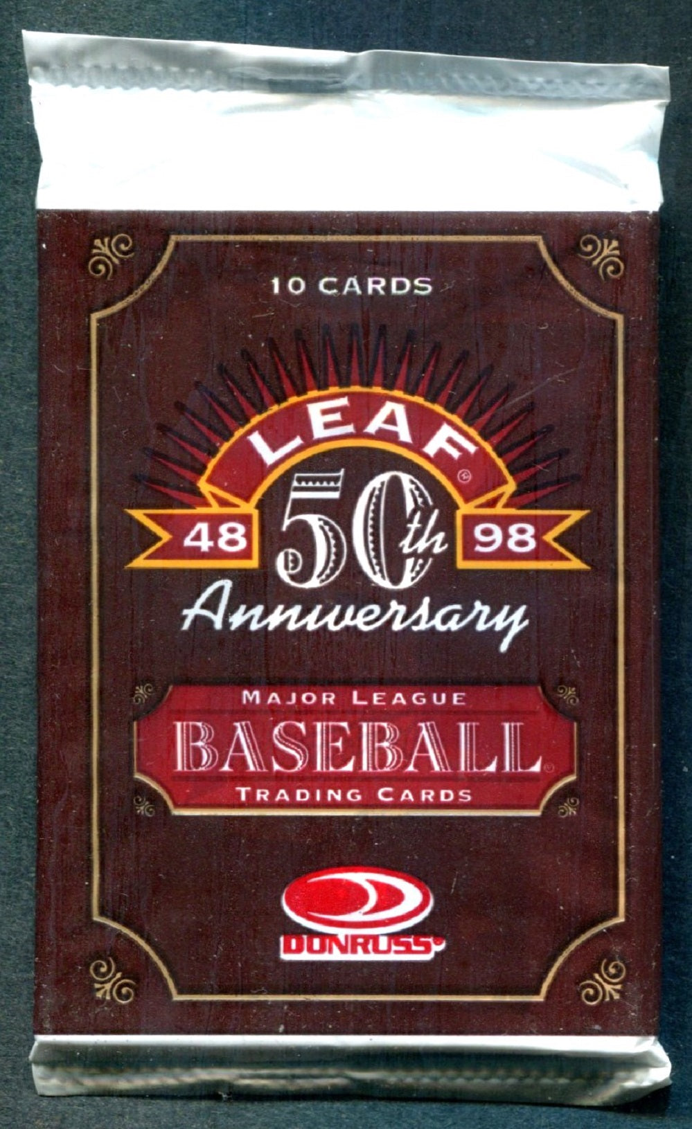 1998 Leaf Baseball Unopened Pack (10)