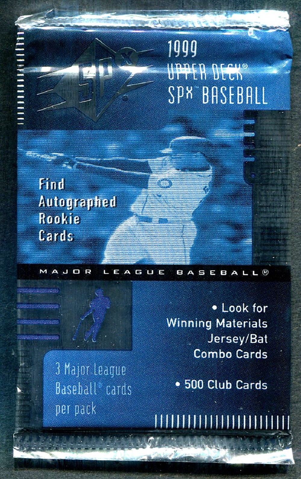 1999 Upper Deck SPx Baseball Unopened Pack (3)