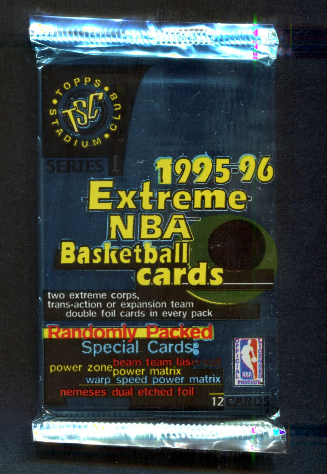 1995/96 Topps Stadium Club Basketball Unopened Series 1 Pack (12)