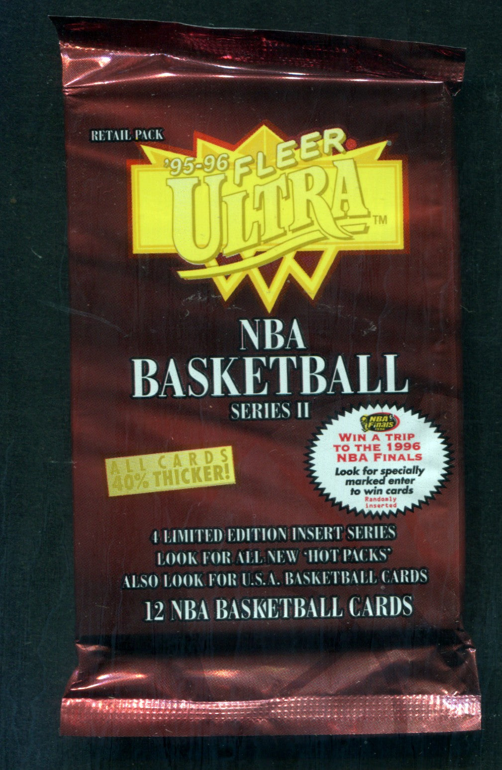 1995/96 Fleer Ultra Basketball Unopened Series 2 Pack (Retail) (12)