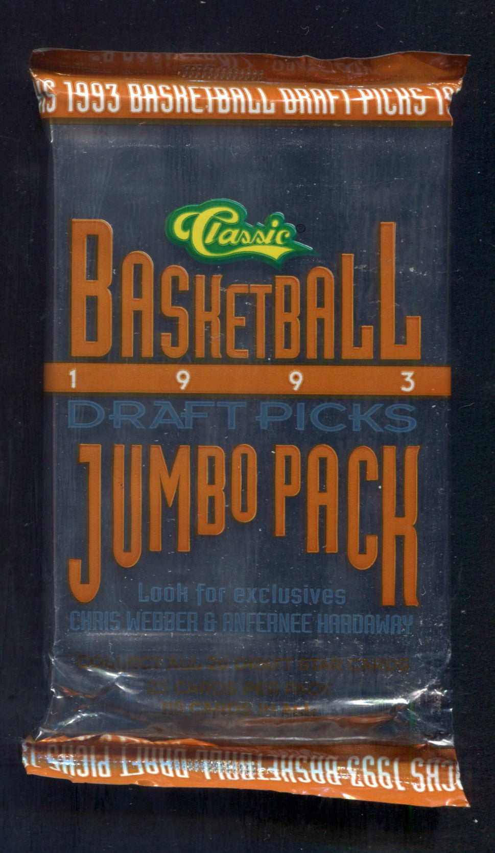 1993 1993/94 Classic Draft Picks Basketball Unopened Jumbo Pack (23)