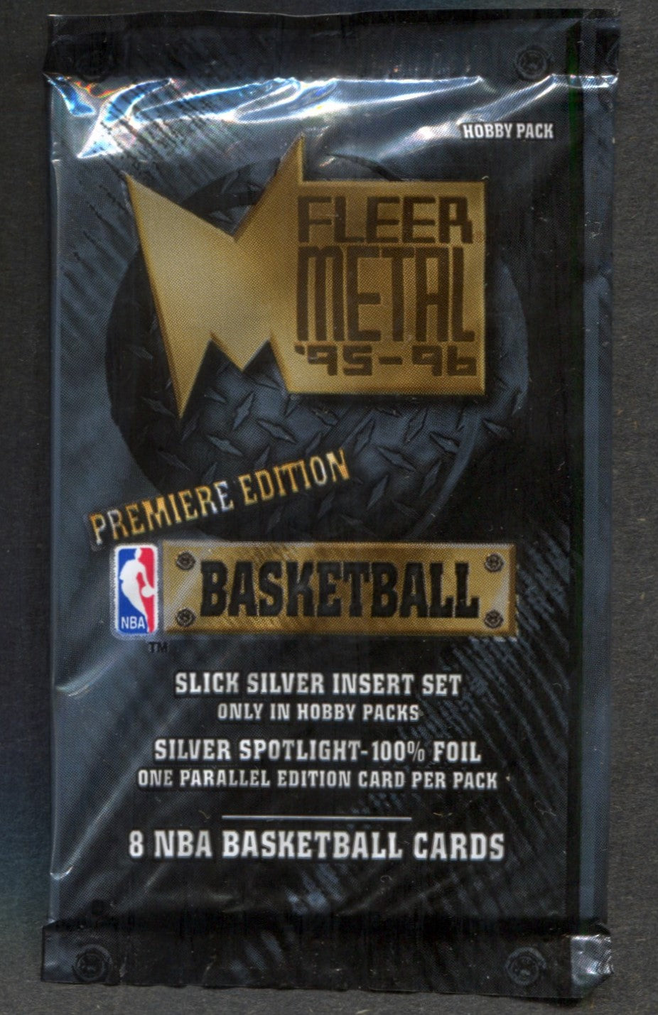 1995/96 Fleer Metal Basketball Unopened Series 1 Pack (Hobby) (PS) (8)