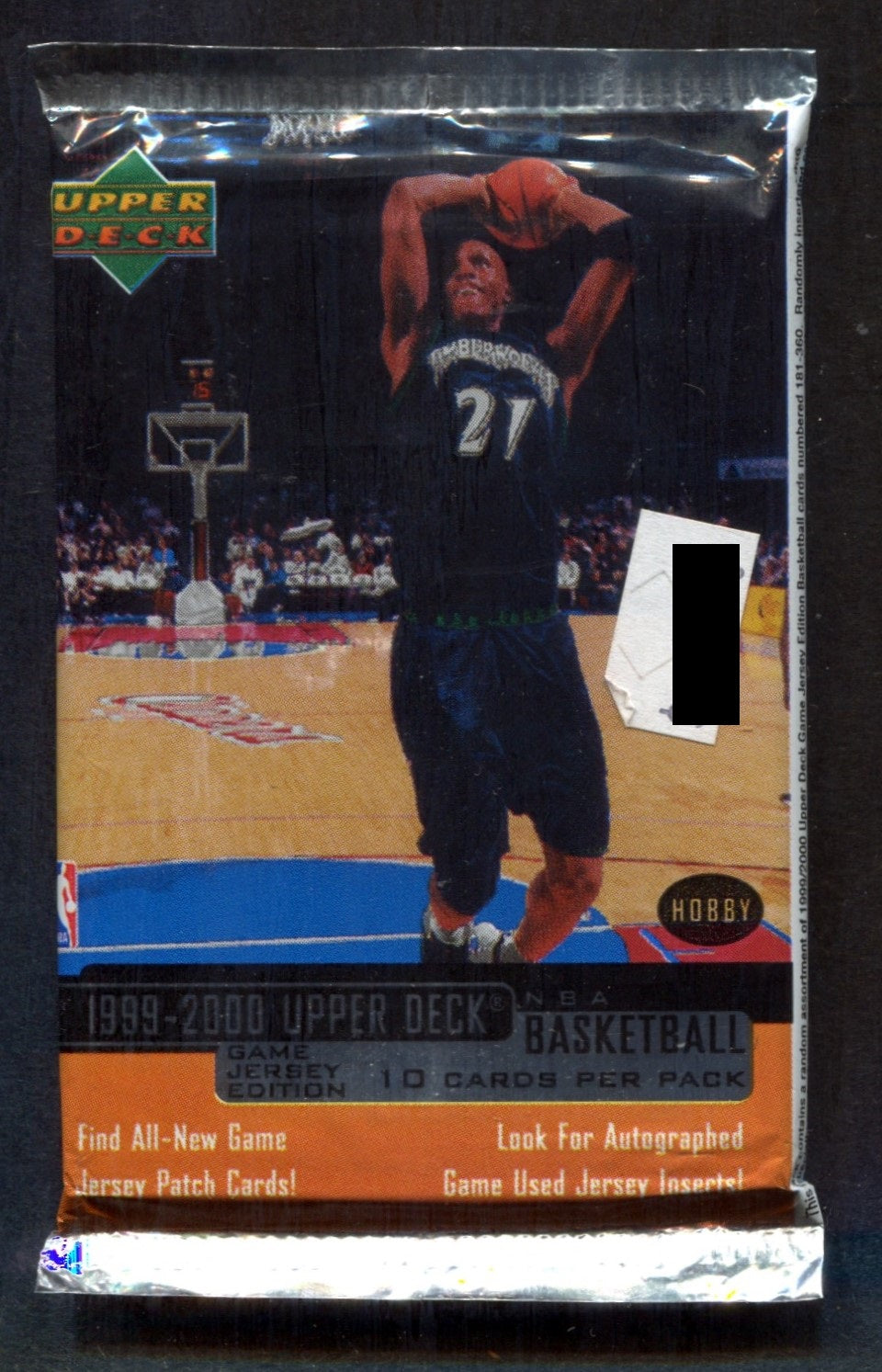 1999/00 Upper Deck Basketball Unopened Game Jersey Series 2 Pack (Hobby) (PS) (10)