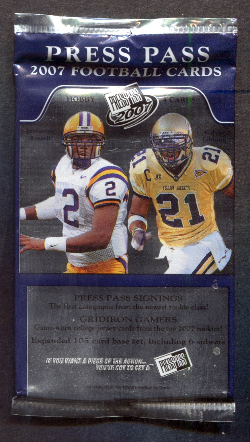 2007 Press Pass Football Unopened Pack (Hobby) (4)
