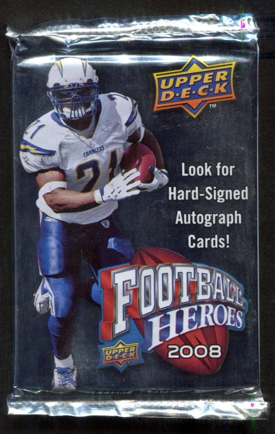2008 Upper Deck Football Heroes Unopened Pack (8)