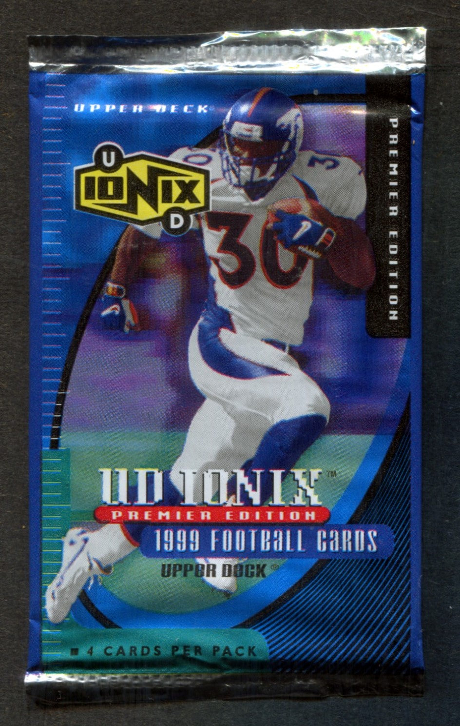 1999 Upper Deck Ionix Football Unopened Pack (4)